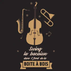 Swing la bacaisse dans l'fond de la boîte à bois